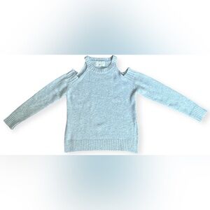 J.O.A Cold Shoulder Gray Sweater